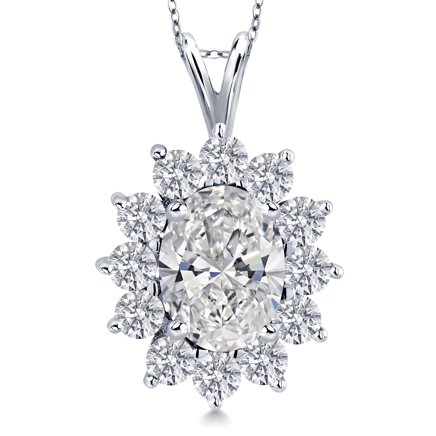 Pendant in 14K White Gold