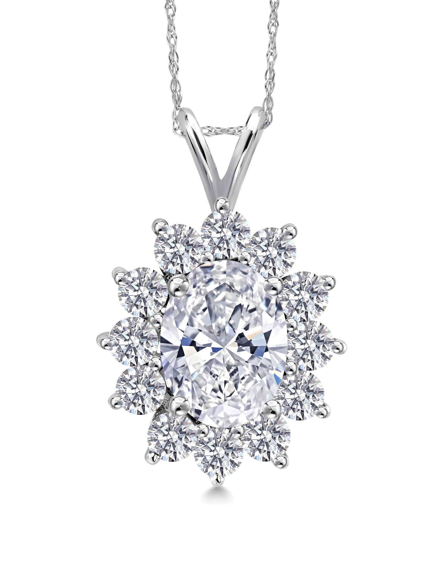 Pendant in 14K White Gold