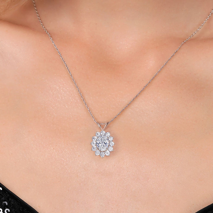 Pendant in 14K White Gold