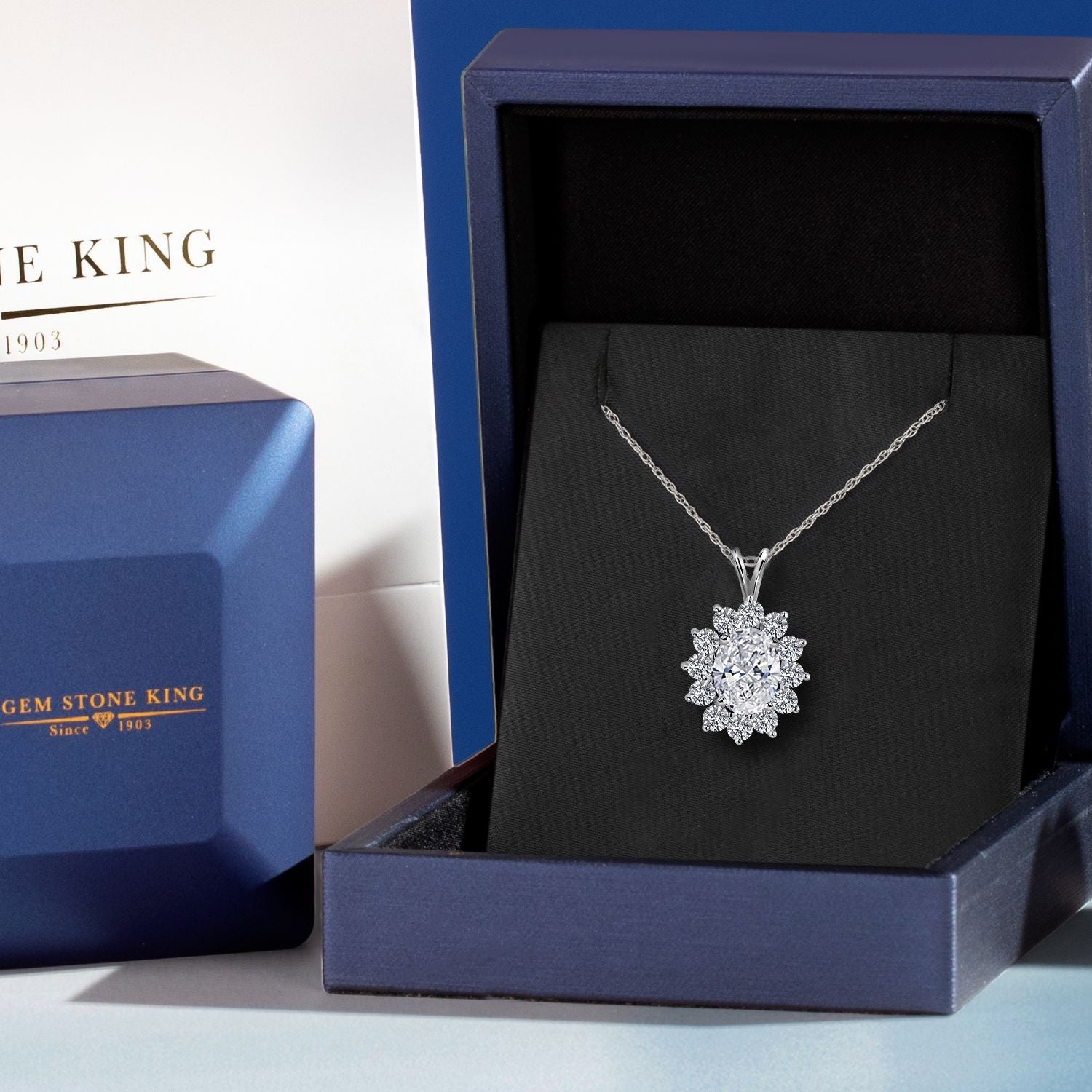 Pendant in 14K White Gold