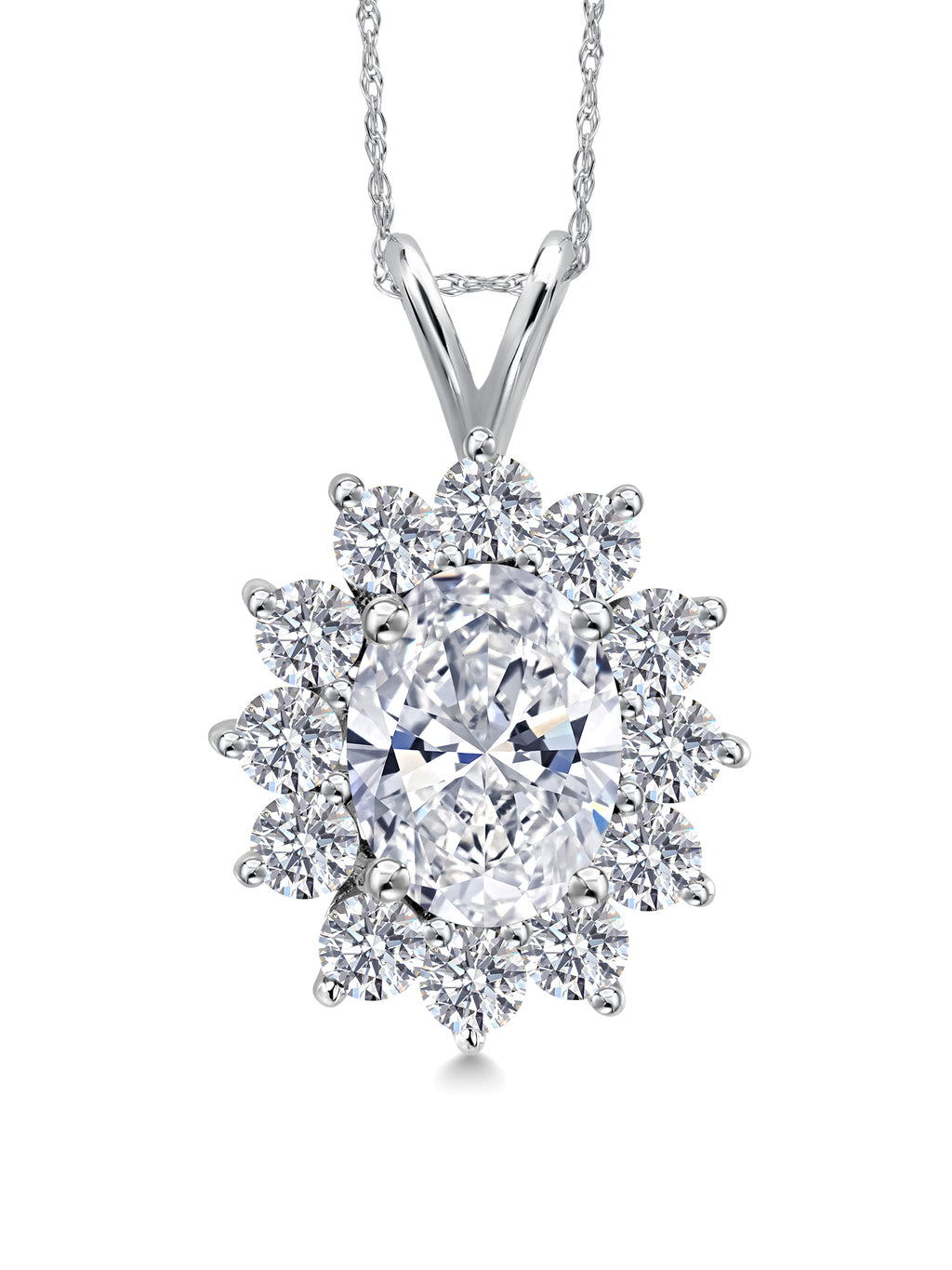 Pendant in 14K White Gold