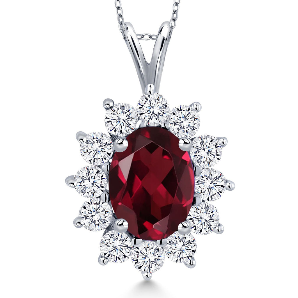Rhodolite Garnet_Pendant in 925 Sterling Silver