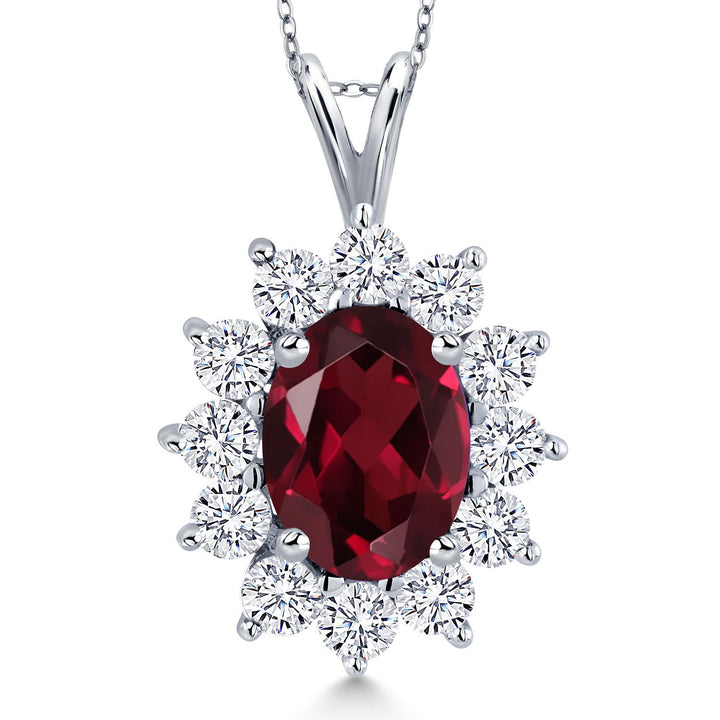 Rhodolite Garnet_Pendant in 925 Sterling Silver