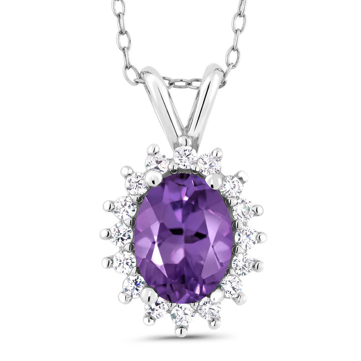 Amethyst - February_Pendant in 925 Sterling Silver
