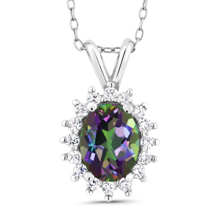 Green Mystic Topaz_Pendant in 925 Sterling Silver