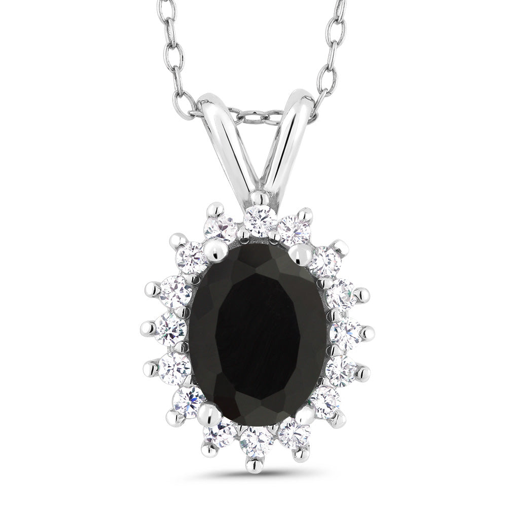 Onyx - December_Pendant in 925 Sterling Silver