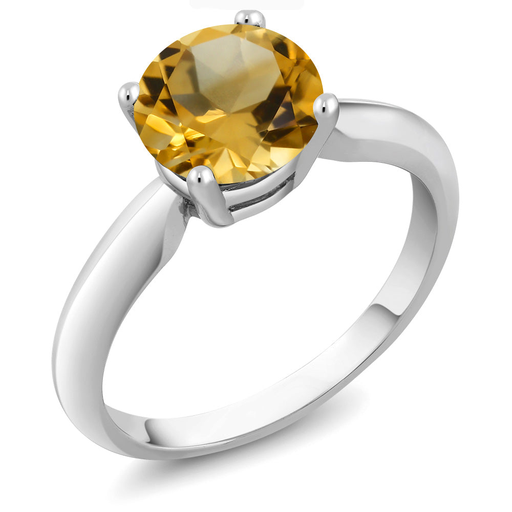 Citrine - November_5_Ring in 925 Sterling Silver
