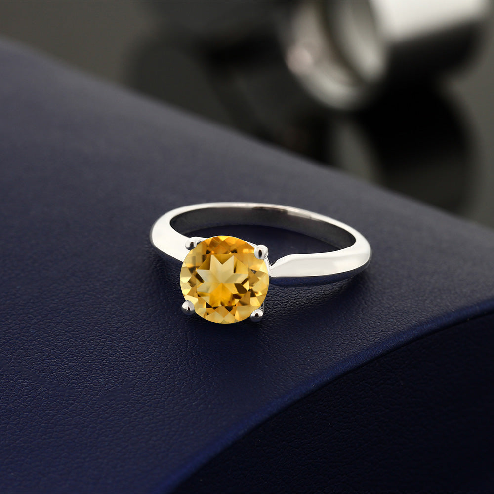 Citrine - November_5_Ring in 925 Sterling Silver