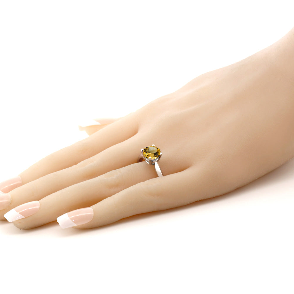 Citrine - November_5_Ring in 925 Sterling Silver