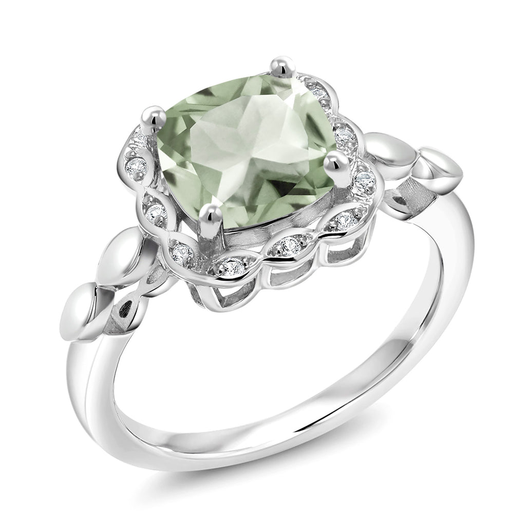 Prasiolite_5_Ring in 925 Sterling Silver