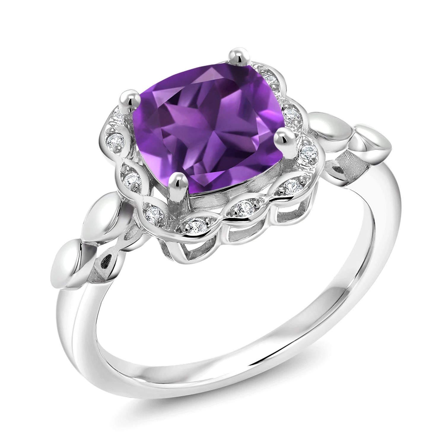 Amethyst - February_5_Ring in 925 Sterling Silver