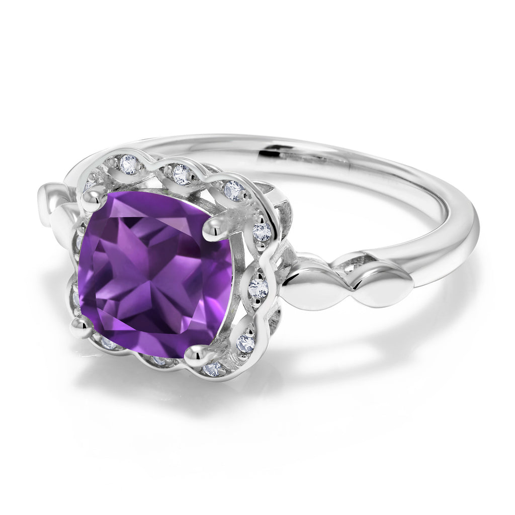 Amethyst - February_7_Ring in 925 Sterling Silver