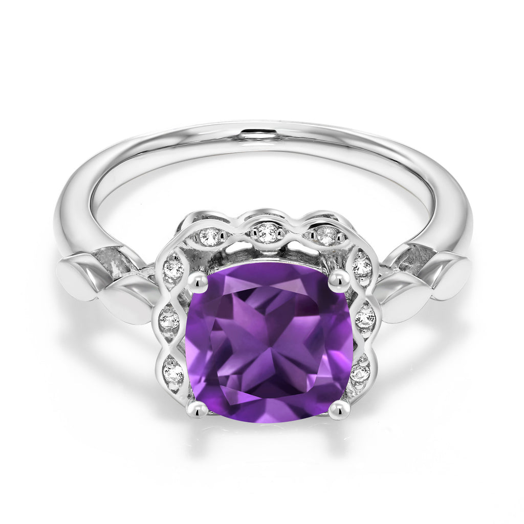 Amethyst - February_7_Ring in 925 Sterling Silver