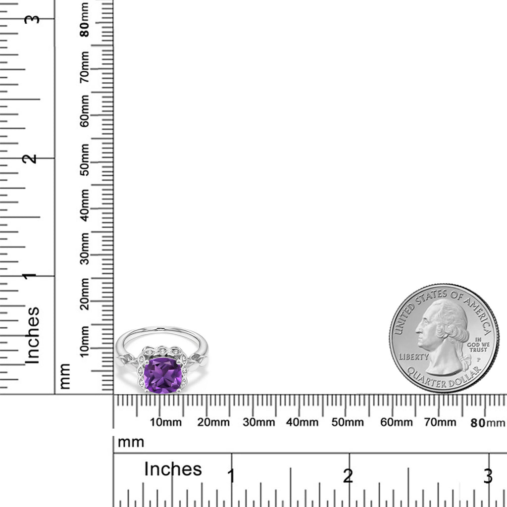 Amethyst - February_7_Ring in 925 Sterling Silver