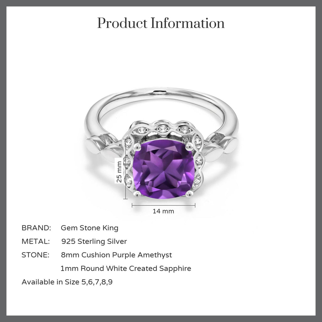 Amethyst - February_7_Ring in 925 Sterling Silver