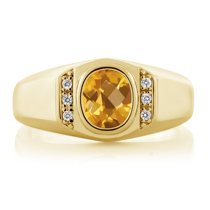 Ring in 925 Yellow Gold Plated Silver