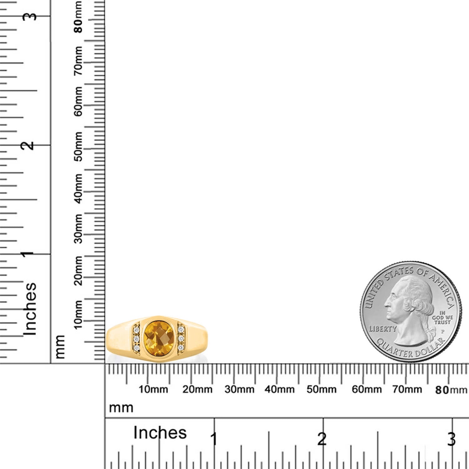 Ring in 925 Yellow Gold Plated Silver