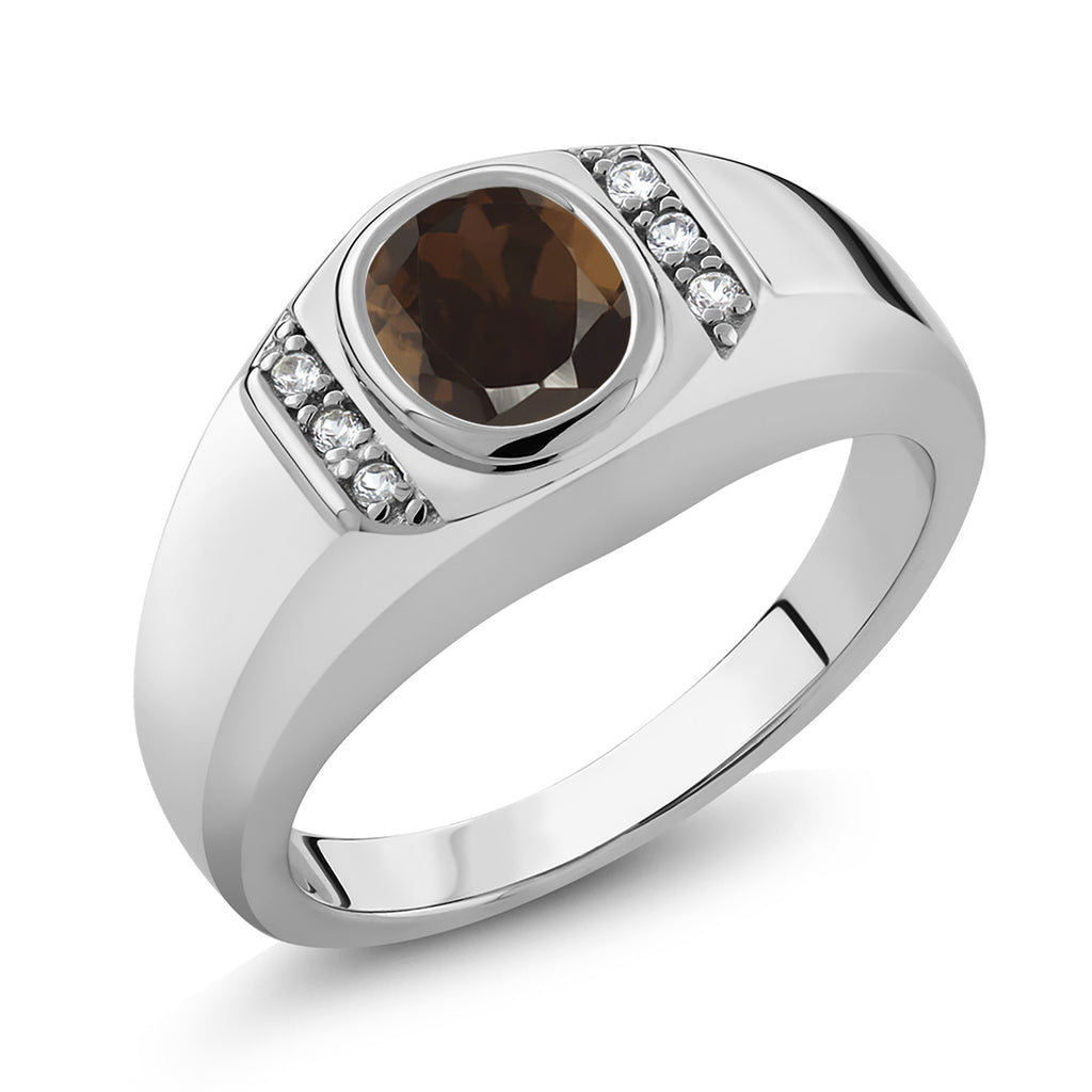 Smoky Quartz_11_Ring in 925 Sterling Silver