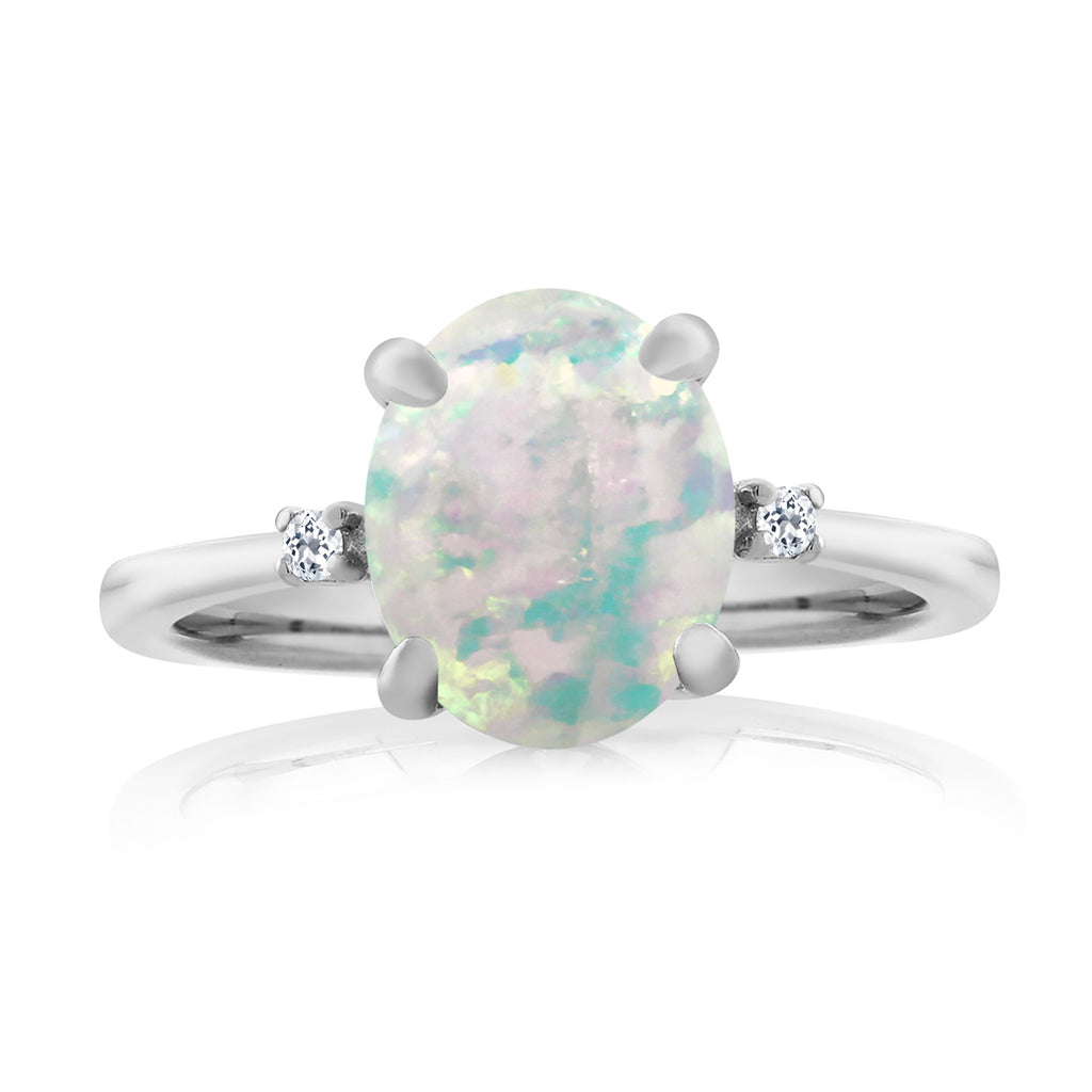 Opal and Topaz_7_Ring in 925 Sterling Silver