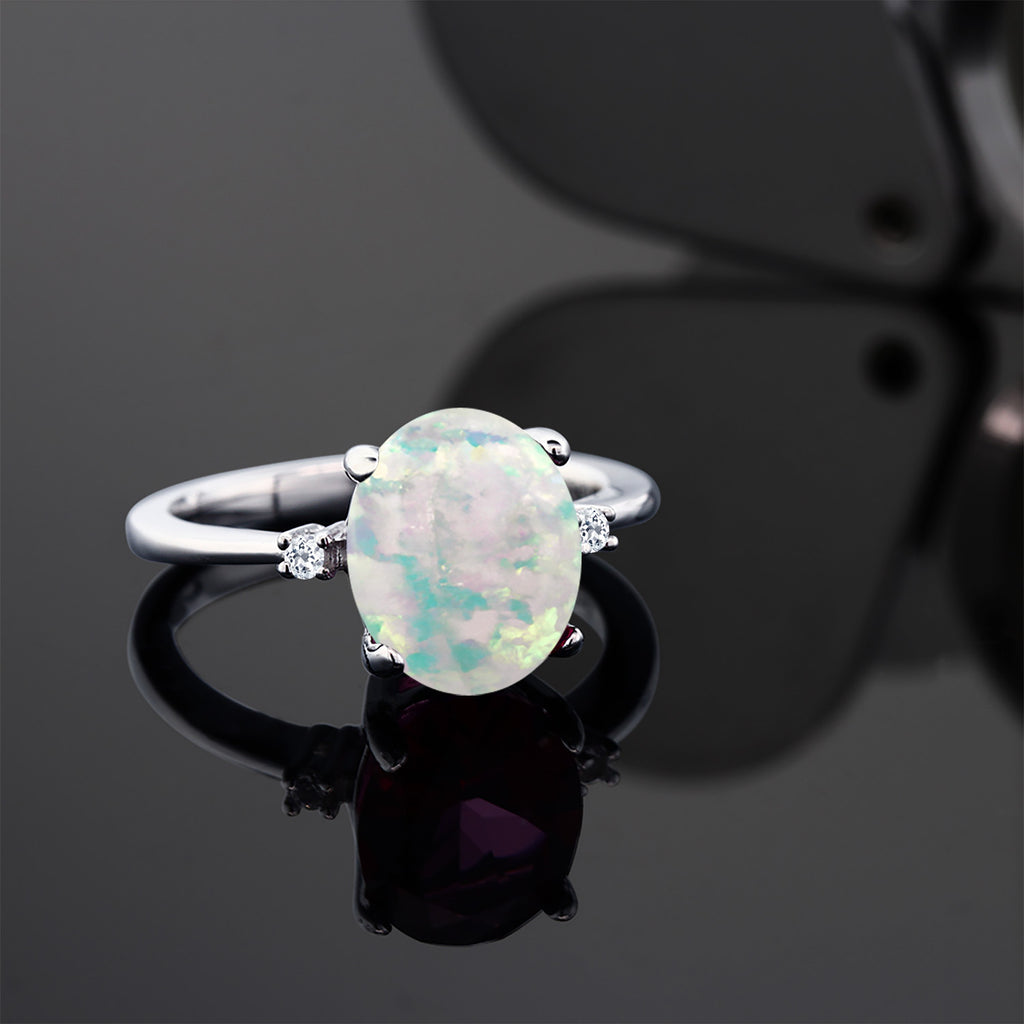 Opal and Topaz_7_Ring in 925 Sterling Silver