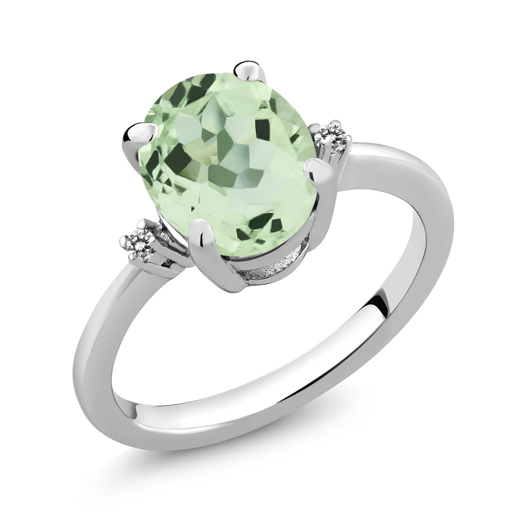 Prasiolite_7_Ring in 925 Sterling Silver