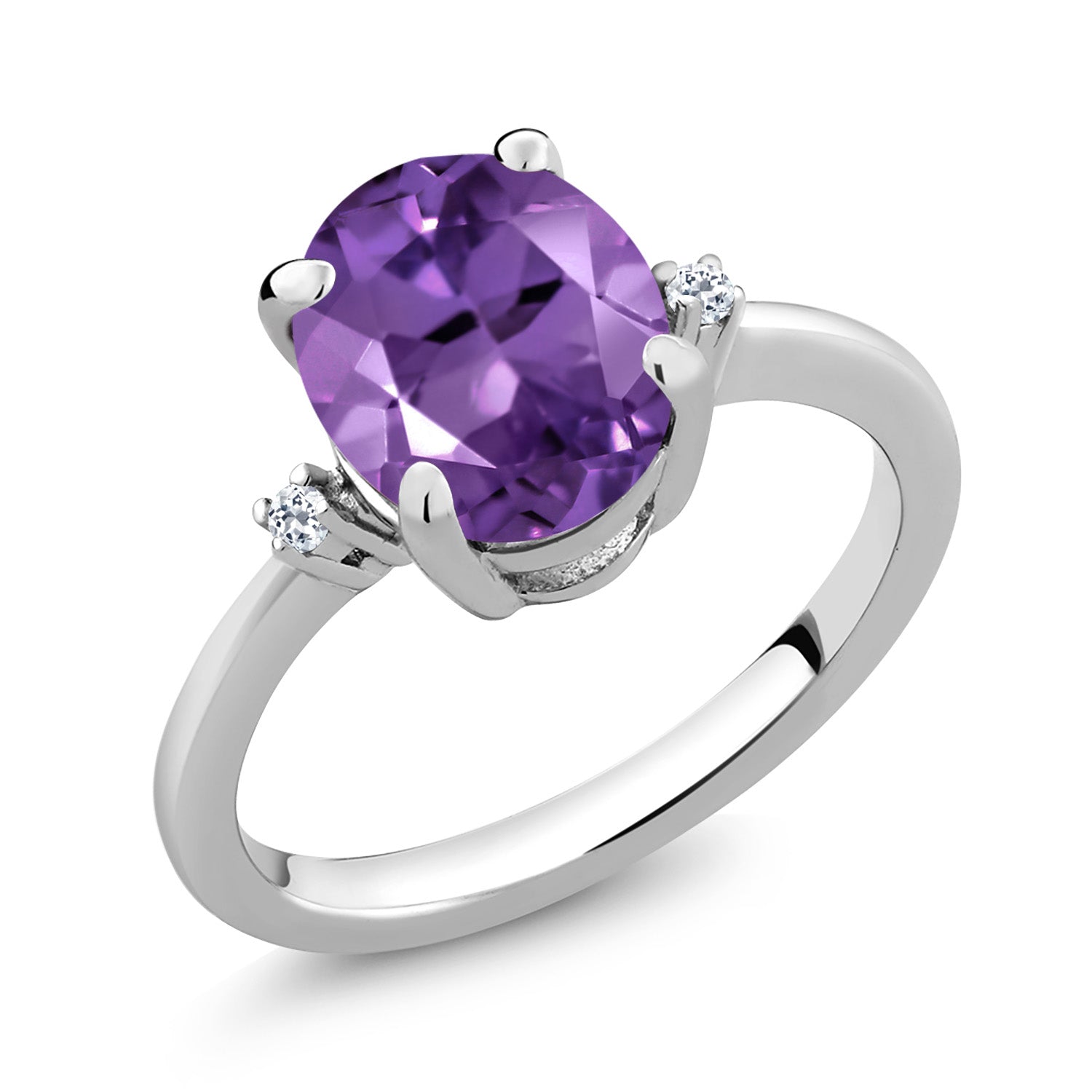 Amethyst - February_8_Ring in 925 Sterling Silver