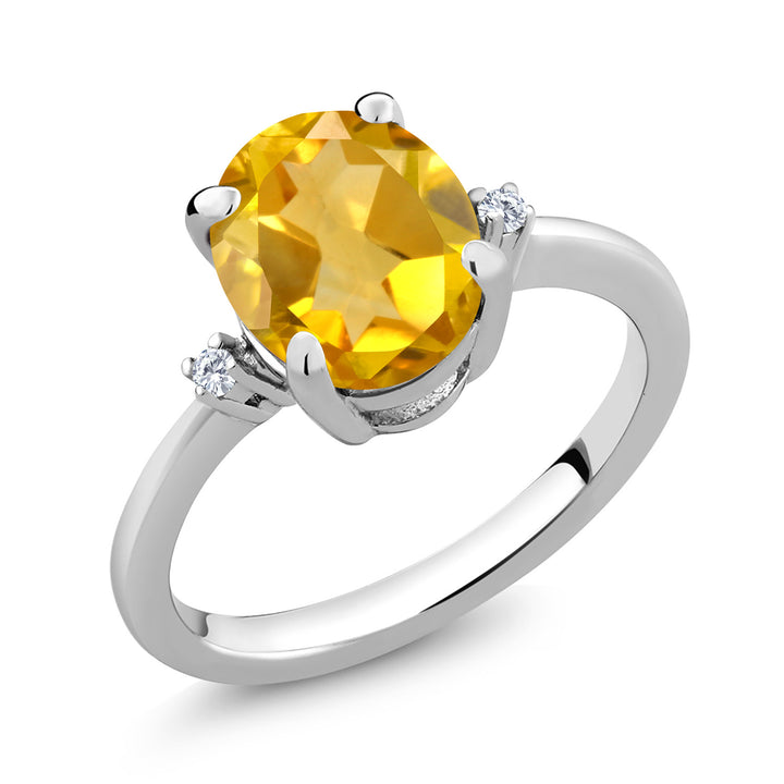 Citrine - November_5_Ring in 925 Sterling Silver