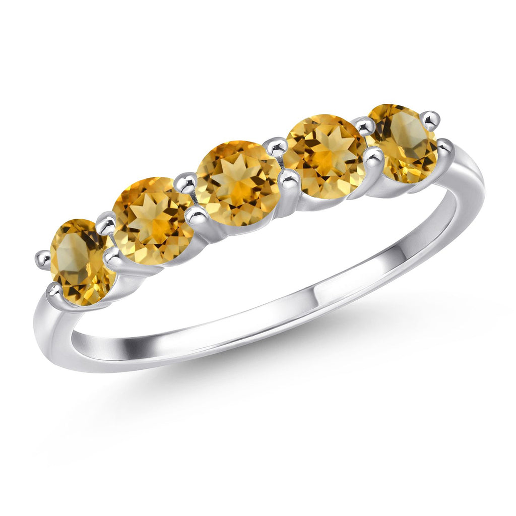 Citrine - November_5_Ring in 925 Sterling Silver