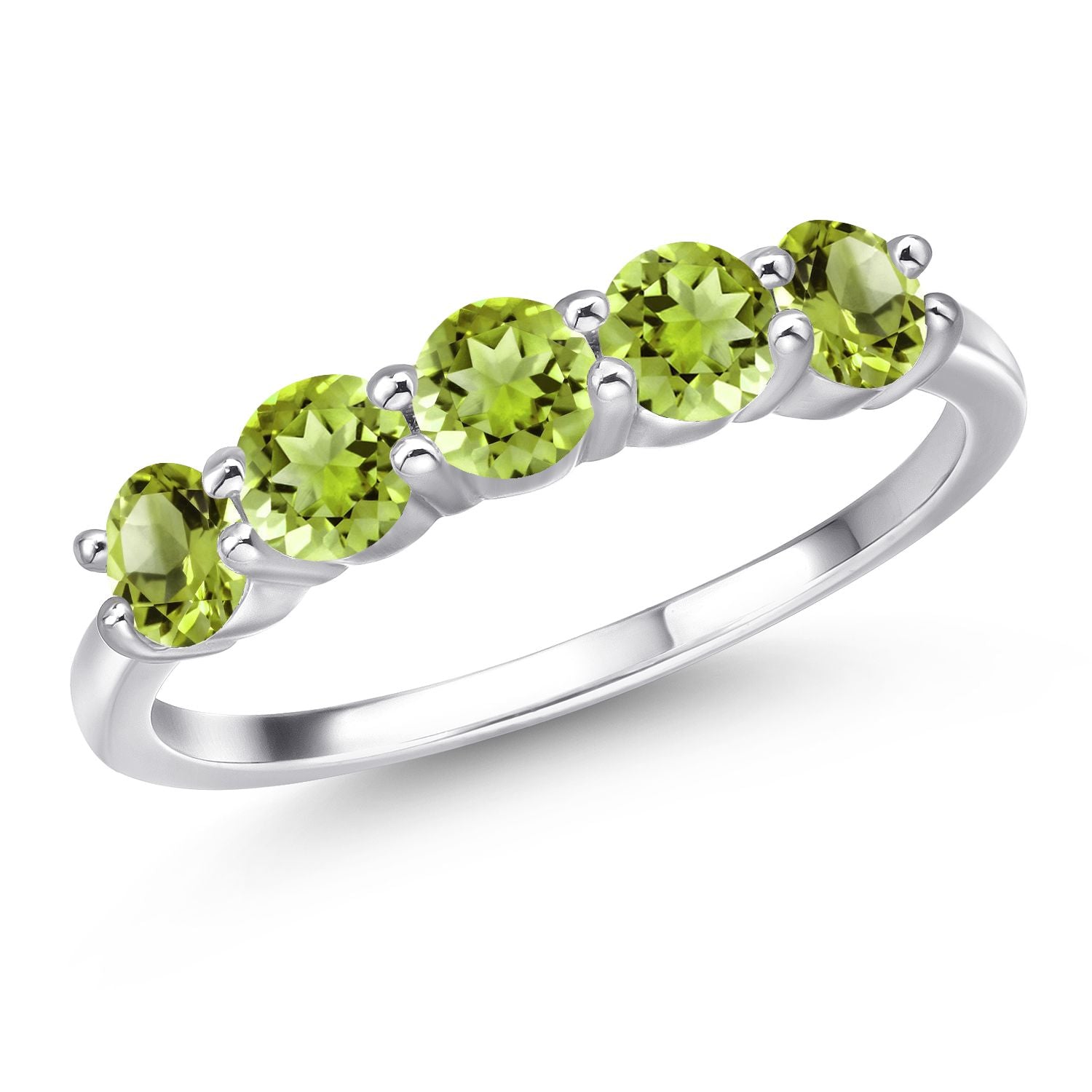 Peridot - August_6_Ring in 925 Sterling Silver