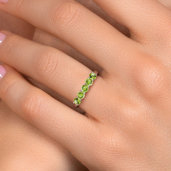 Peridot - August_6_Ring in 925 Sterling Silver
