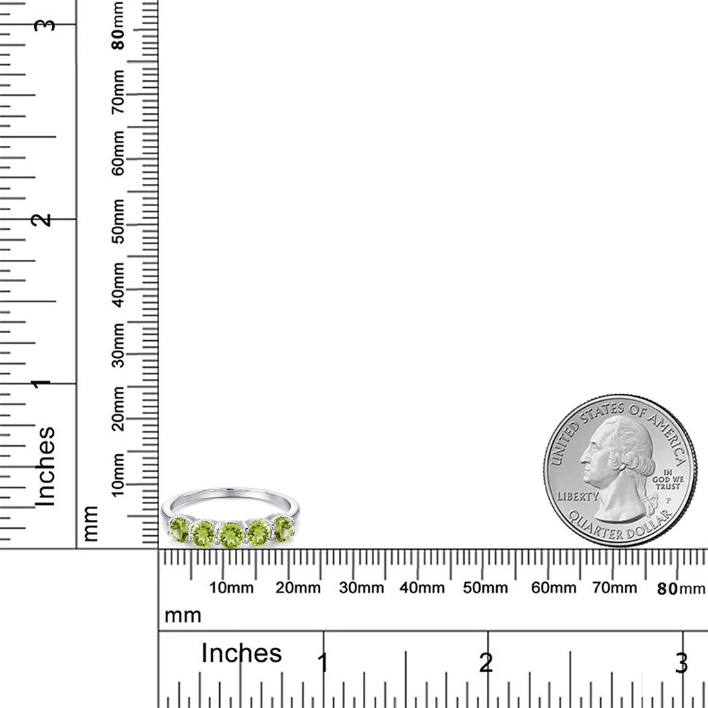 Peridot - August_6_Ring in 925 Sterling Silver