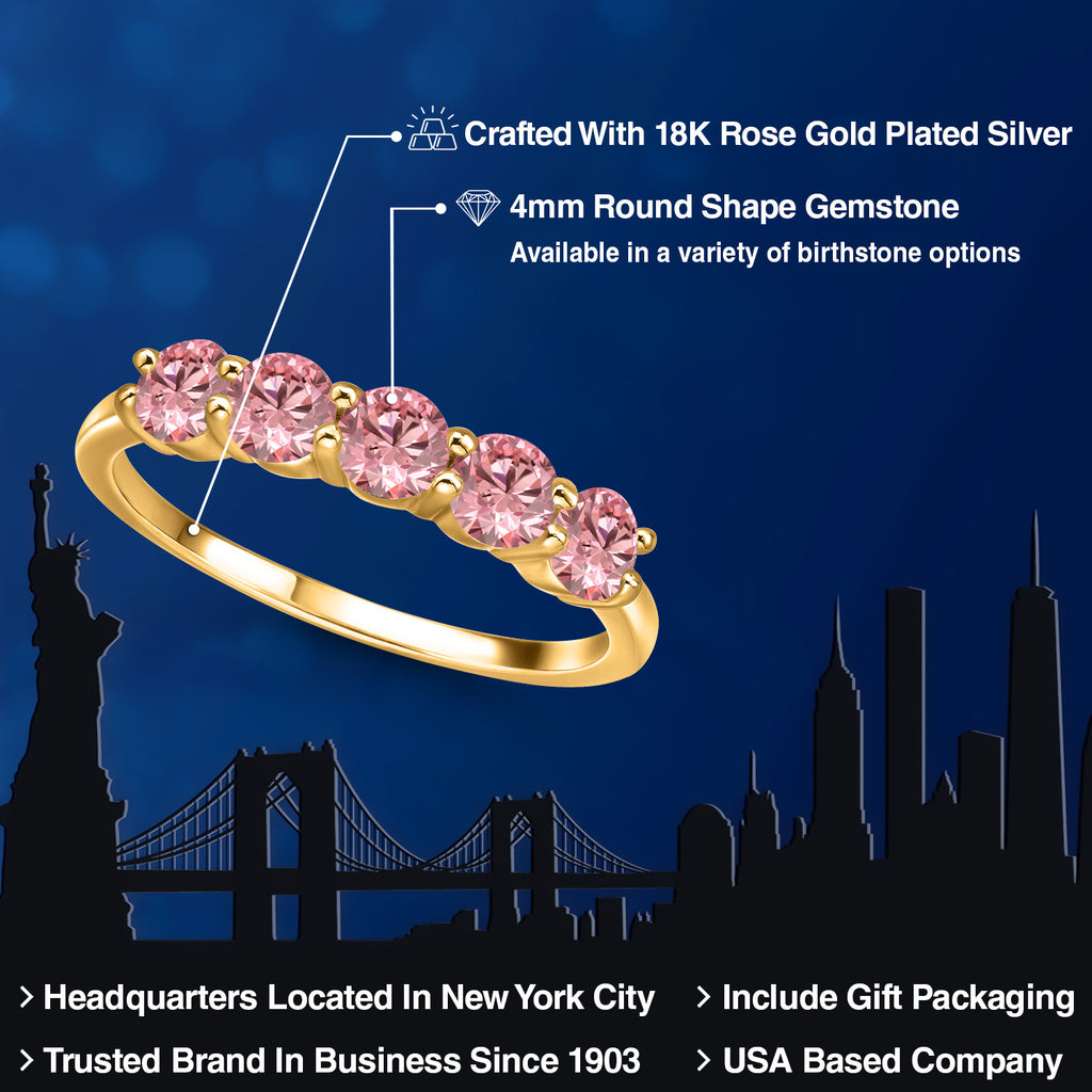 Ring in 925 Yellow Gold Plated Silver