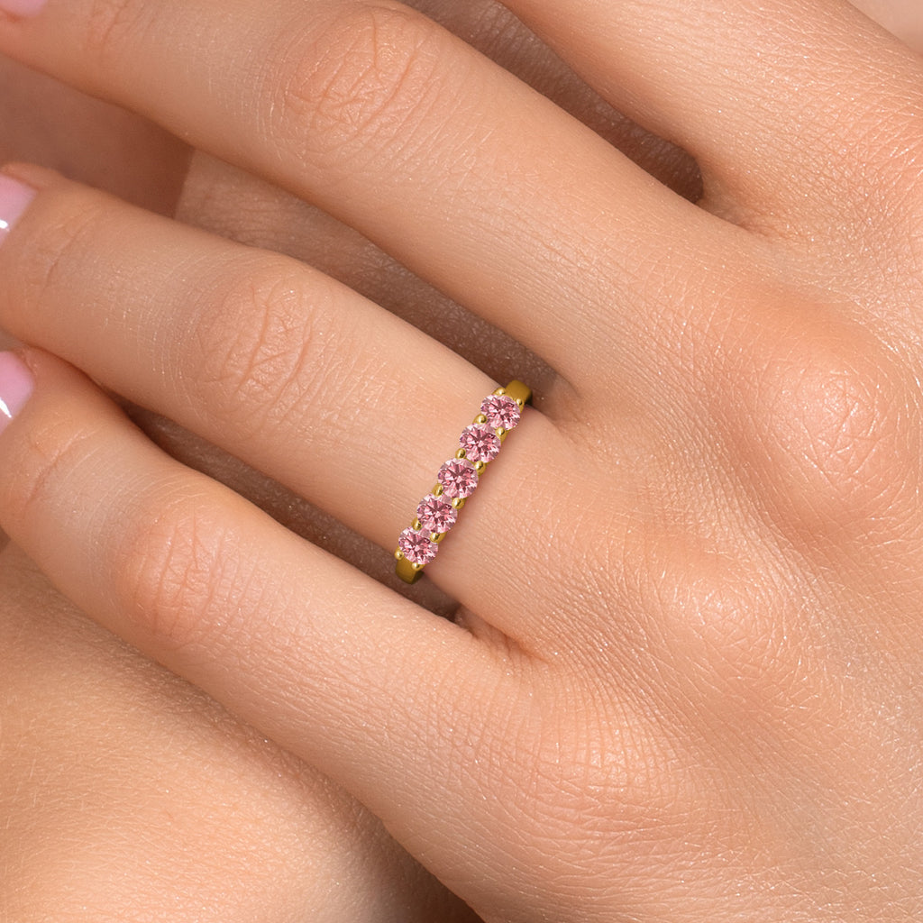 Ring in 925 Yellow Gold Plated Silver