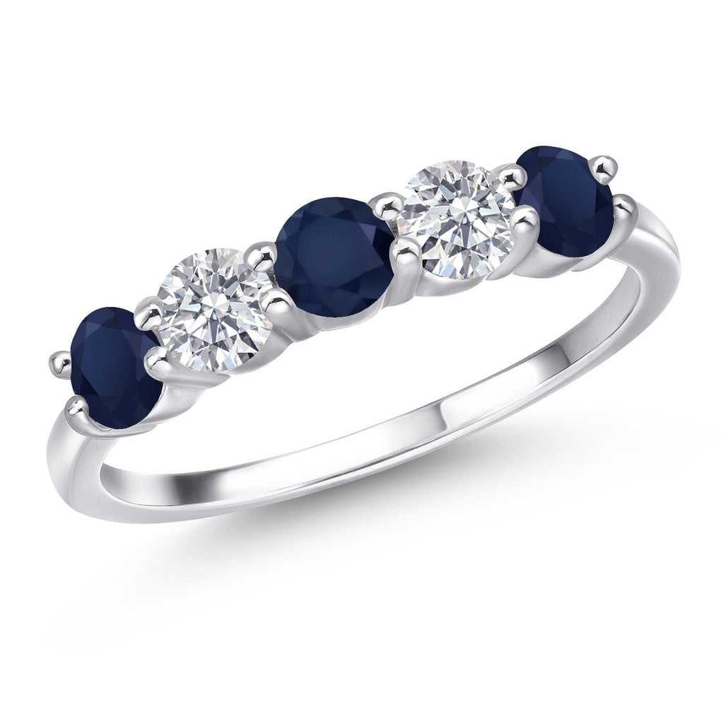 Blue Sapphire - September_5_Ring in 925 Sterling Silver