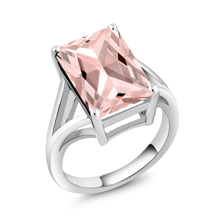 5-10 Cttw Gemstone Birthstone Solitaire Engagement Ring For Women | 925 Sterling Silver | 14X10MM Emerald Cut | Wedding Anniversary Promise Ring For Women | Available In Size 5-9