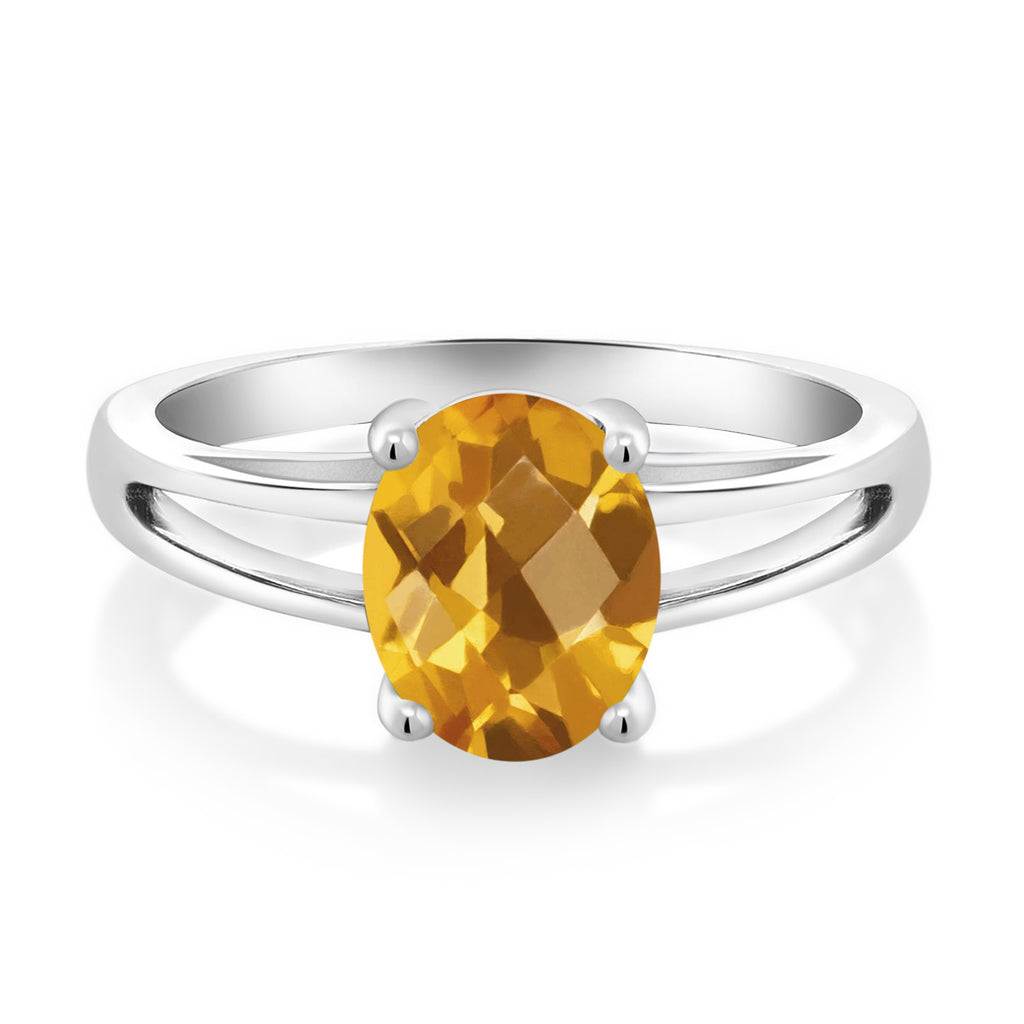 CHK Citrine_8_Ring in 925 Sterling Silver