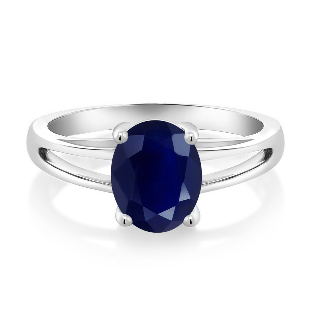 Blue Sapphire_9_Ring in 925 Sterling Silver