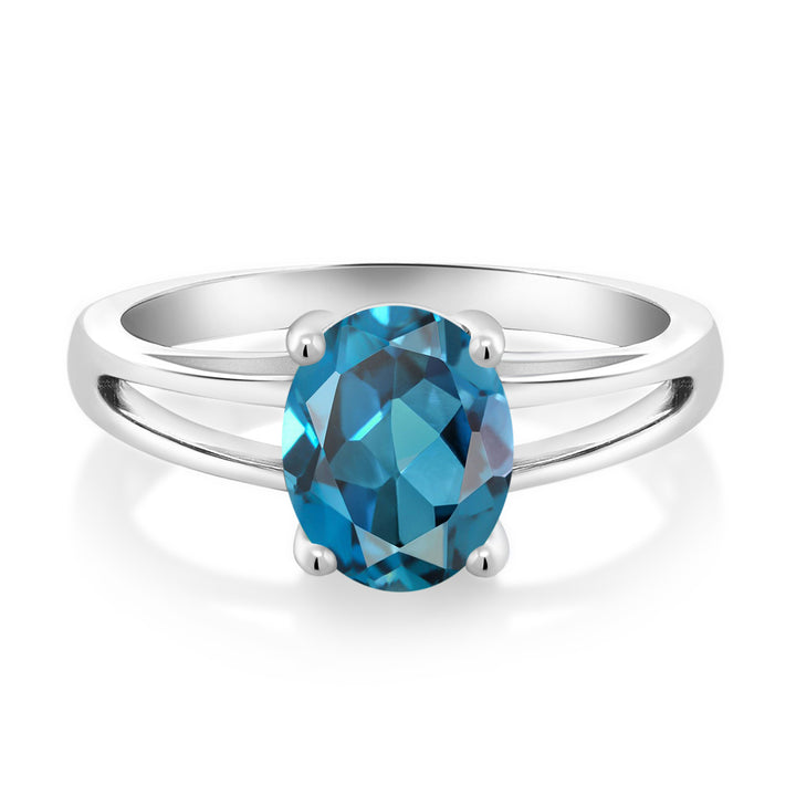 London Blue Topaz_5_Ring in 925 Sterling Silver