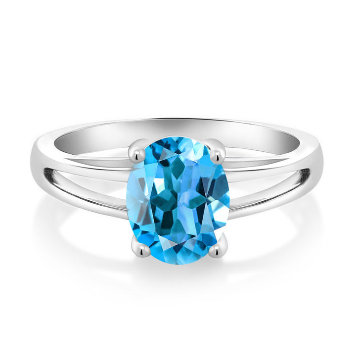 Swiss Blue Topaz_5_Ring in 925 Sterling Silver