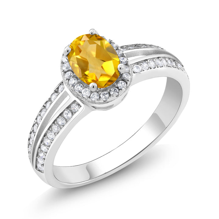 Citrine - November_5_Ring in 925 Sterling Silver
