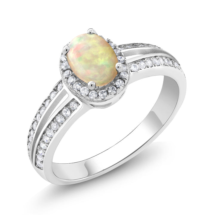 Ethiopian Opal - October_6_Ring in 925 Sterling Silver