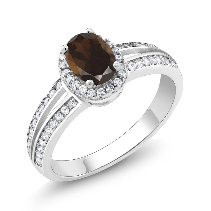 Smoky Quartz_5_Ring in 925 Sterling Silver