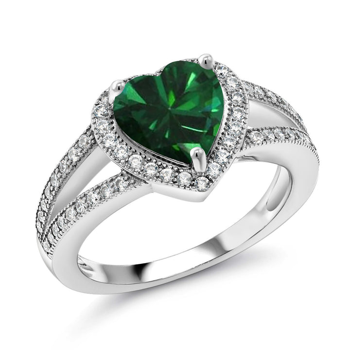 Nano Emerald - May_5_Ring in 925 Sterling Silver