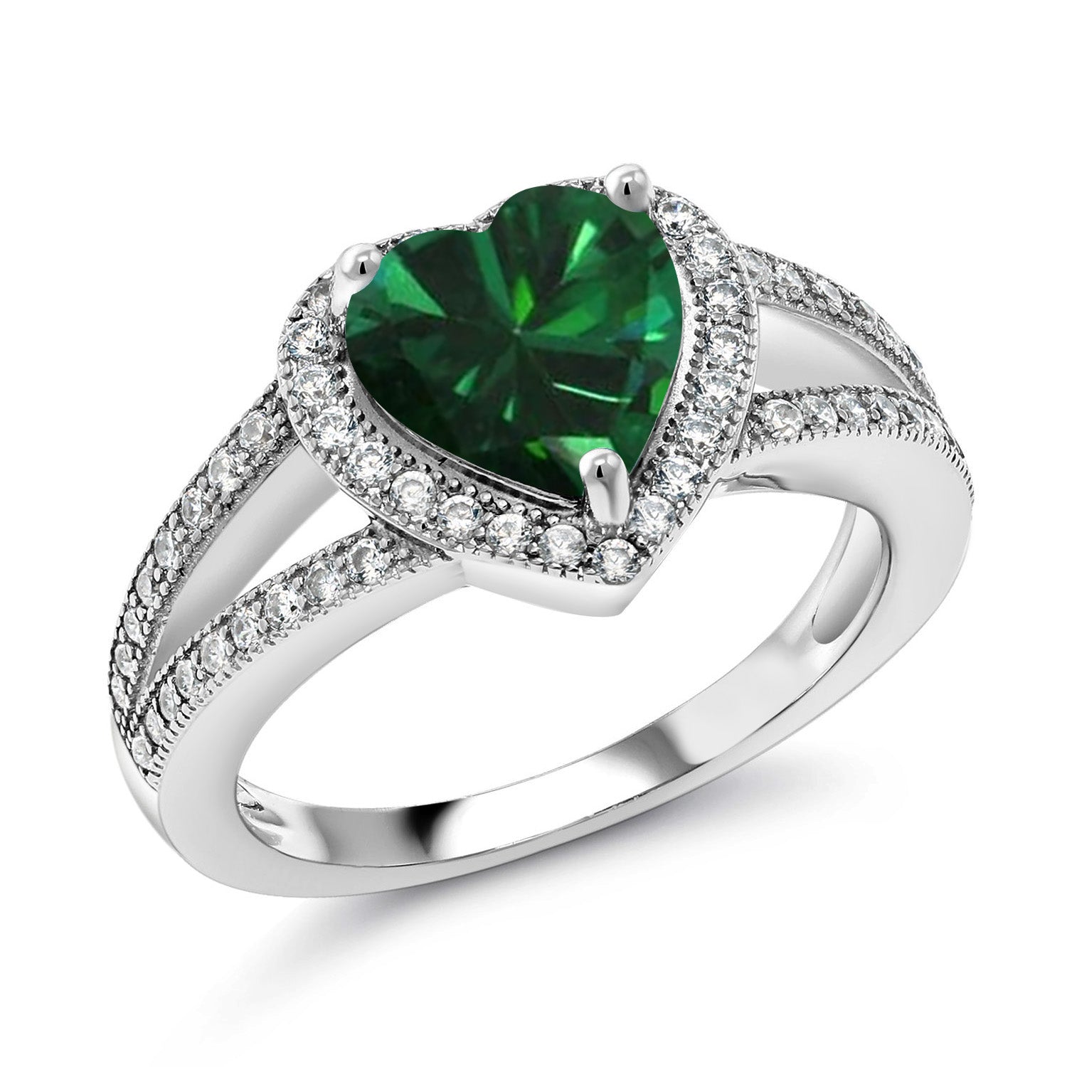 Nano Emerald - May_9_Ring in 925 Sterling Silver