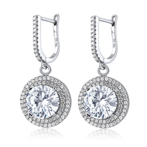 Near Colorless (GH) and White_Earrings in 925 Sterling Silver