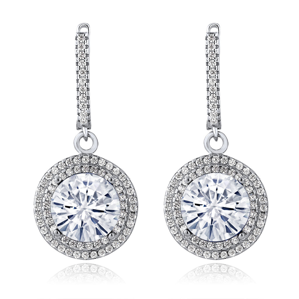 Near Colorless (GH) and White_Earrings in 925 Sterling Silver