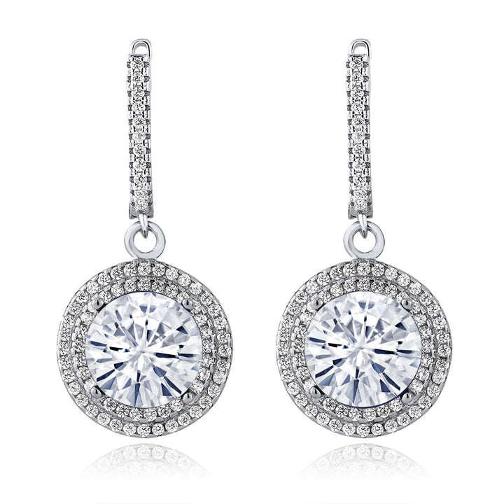Near Colorless (GH) and White_Earrings in 925 Sterling Silver