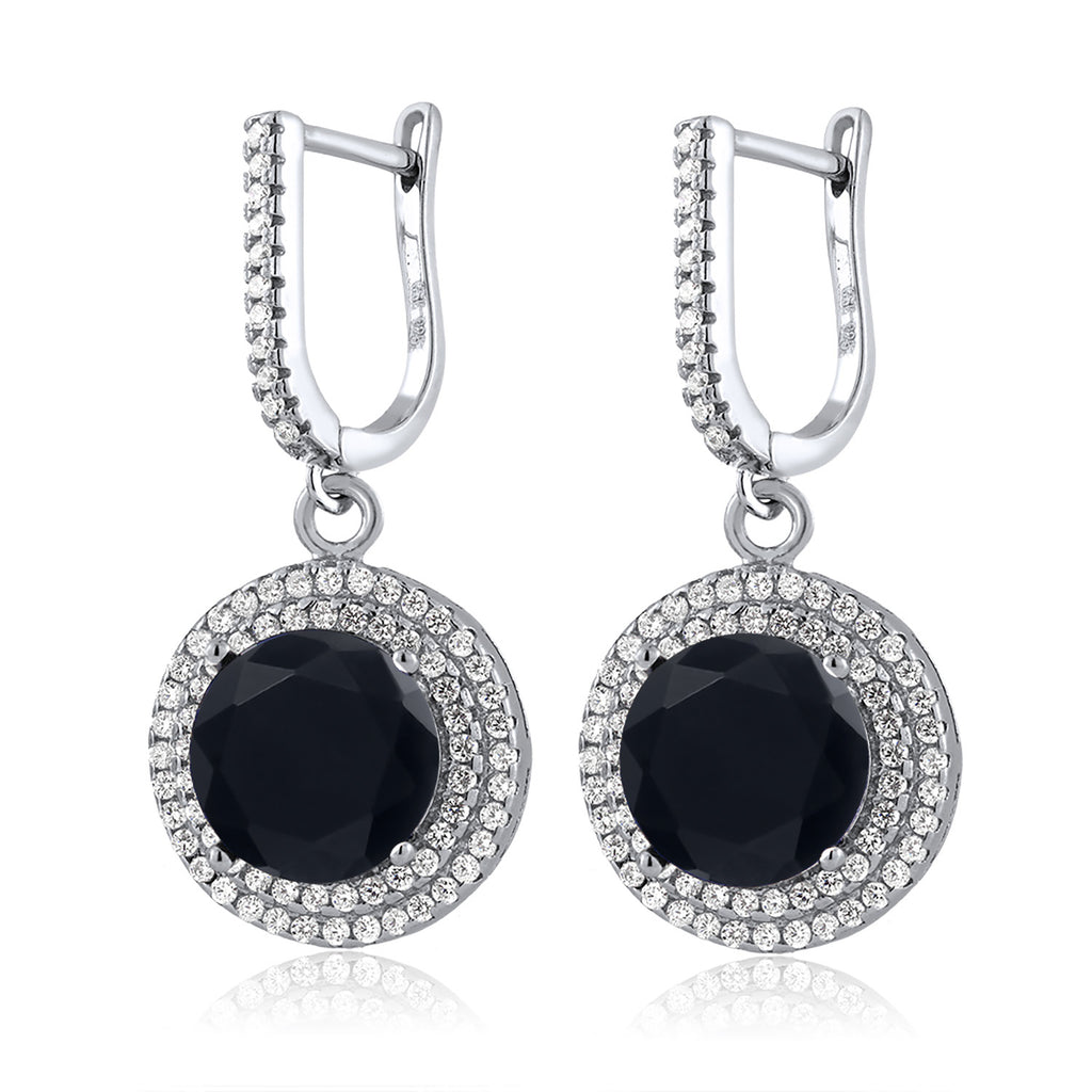 Onyx - December_Earrings in 925 Sterling Silver