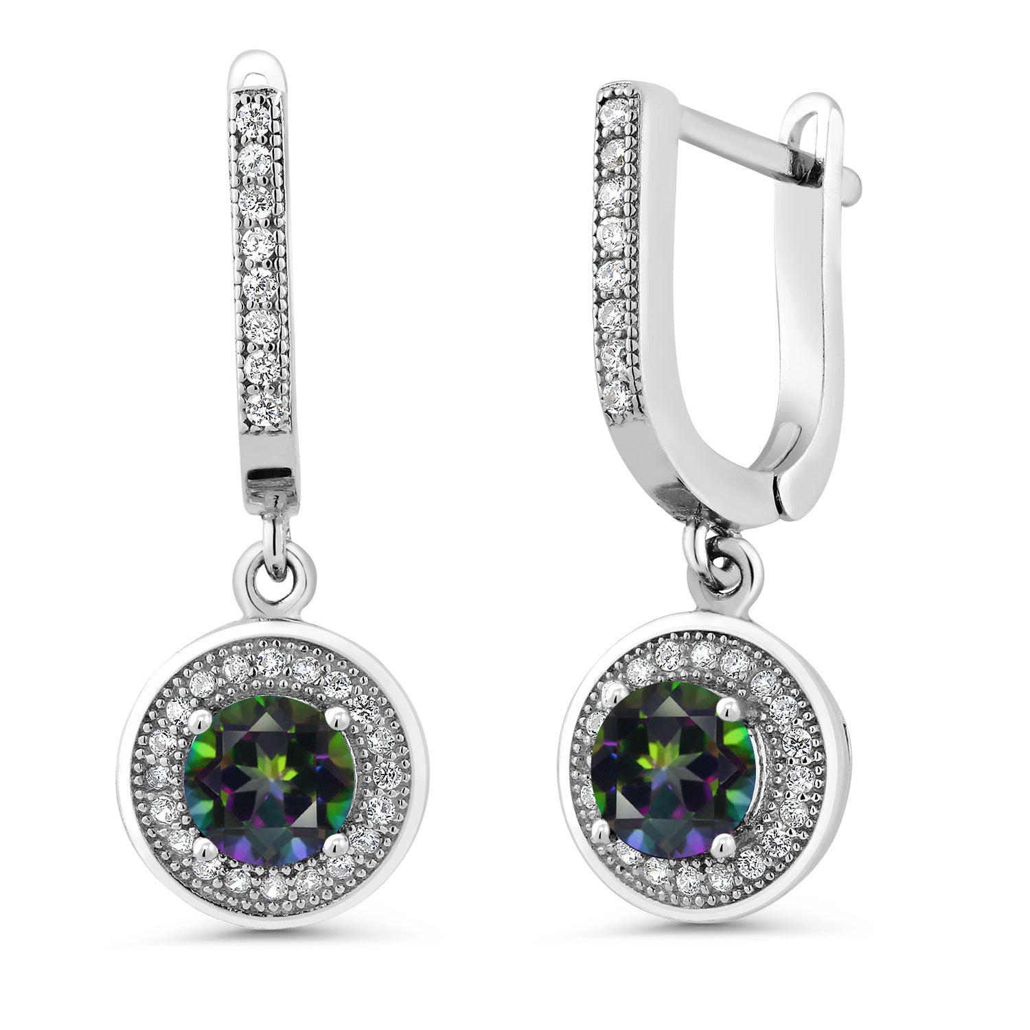 Green Mystic Topaz_Earrings in 925 Sterling Silver