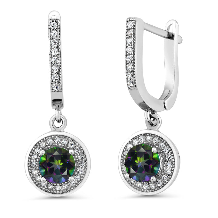 Green Mystic Topaz_Earrings in 925 Sterling Silver